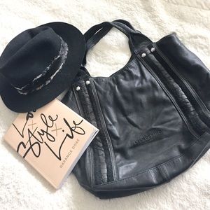 Liebeskind Berlin Black Leather Bag • Lamb Leather